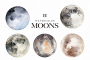 Watercolor Moons, an Illustration by Graphic Box (Thumbnail 4 of 10)