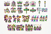 Mardi Gras Clipart PNG Bundle, a Seasonal Illustration by Nicolle's Colorful Art (Thumbnail 4 of 6)