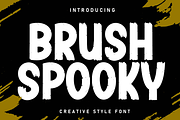 Brush Spooky | Script Font, a Script Font by Scratchones (Thumbnail 1 of 8)