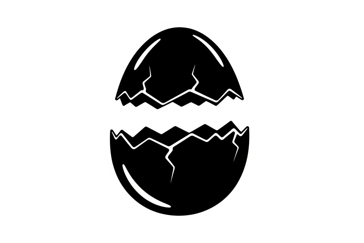 50 Cracked Egg Shell Silhouette, an Illustration by musafir_fashion (Photo 55 of 55)