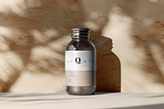 Amber Glass Medicine Bottle Mockup, a Cups & Container Mockup by pmvch (Thumbnail 10 of 10)