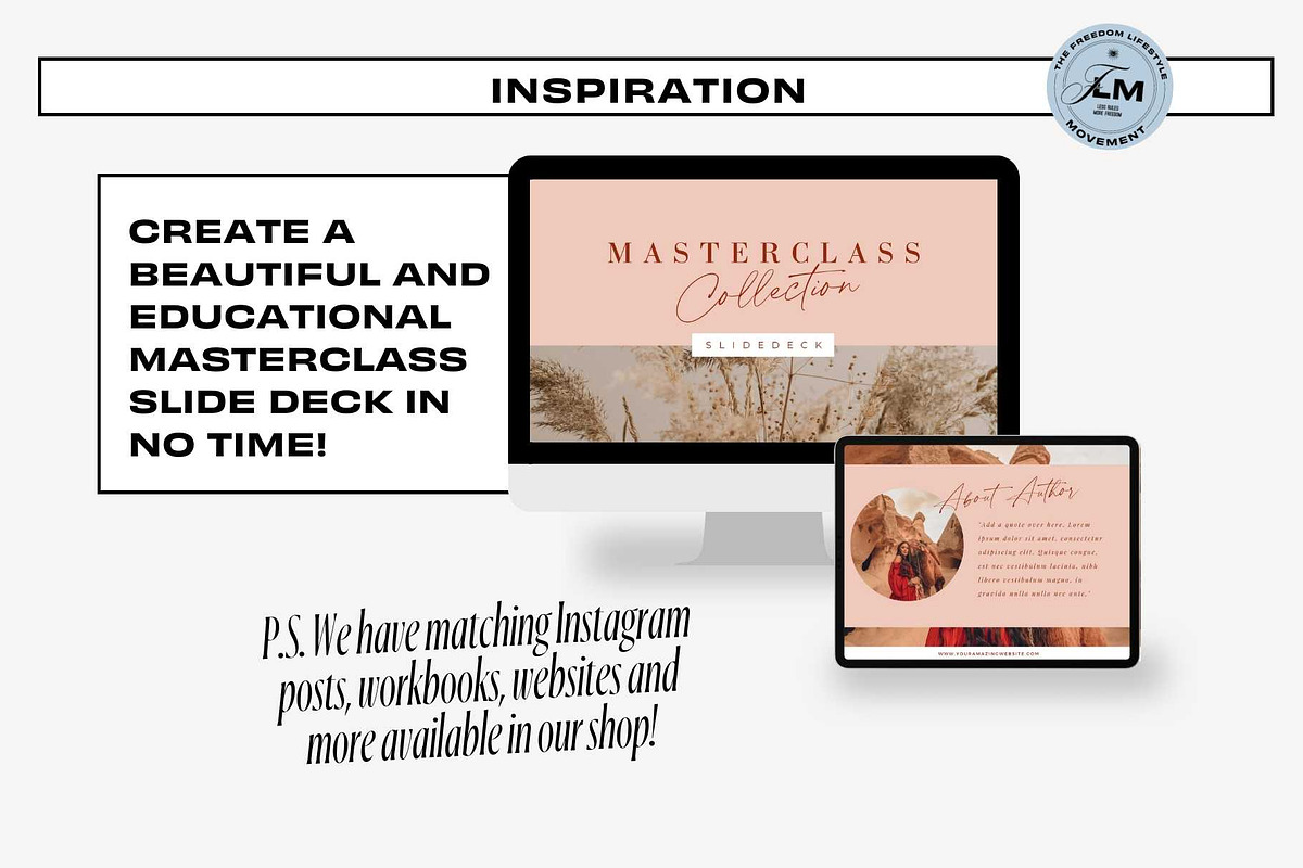 Masterclass Deck - Desert Boho, a Presentation Template by Freedom Business Shop (Photo 9 of 11)
