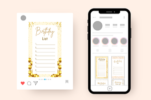 Happy Birthday List Templates Canva