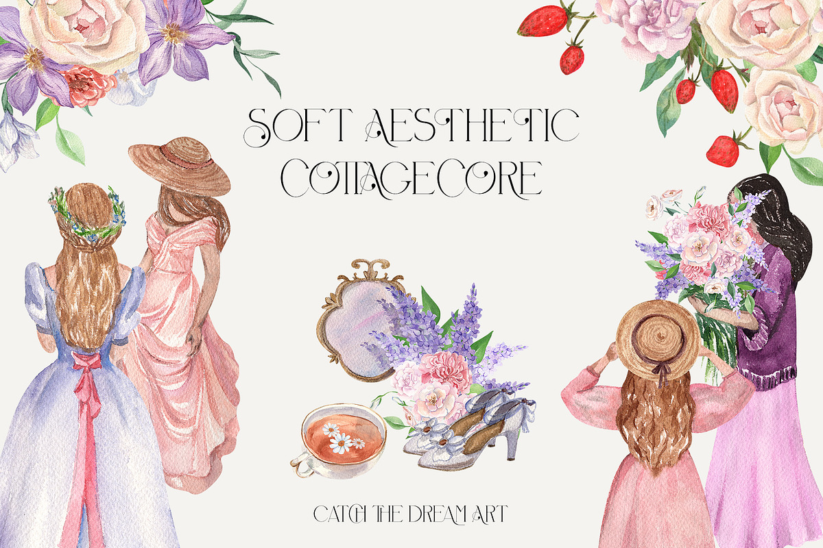 BUNDLE 95 in 1 - 11000 Watercolor, a Decorative Illustration by Catch the Dream Art (Photo 80 of 96)