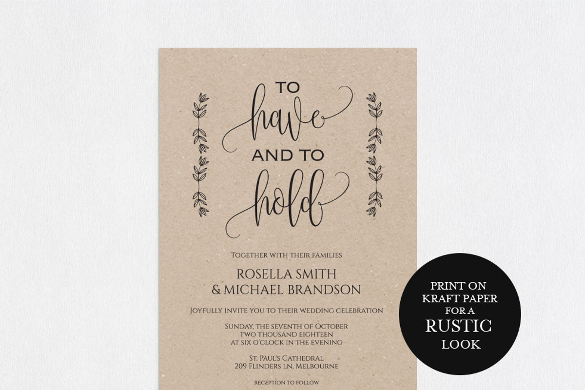 Invitation Template SHR431, an Invitation Template by Shafura_Wedding (Photo 2 of 5)