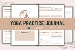 Yoga Practice Journal | KDP Interior, a Templates & Theme by KDPISH