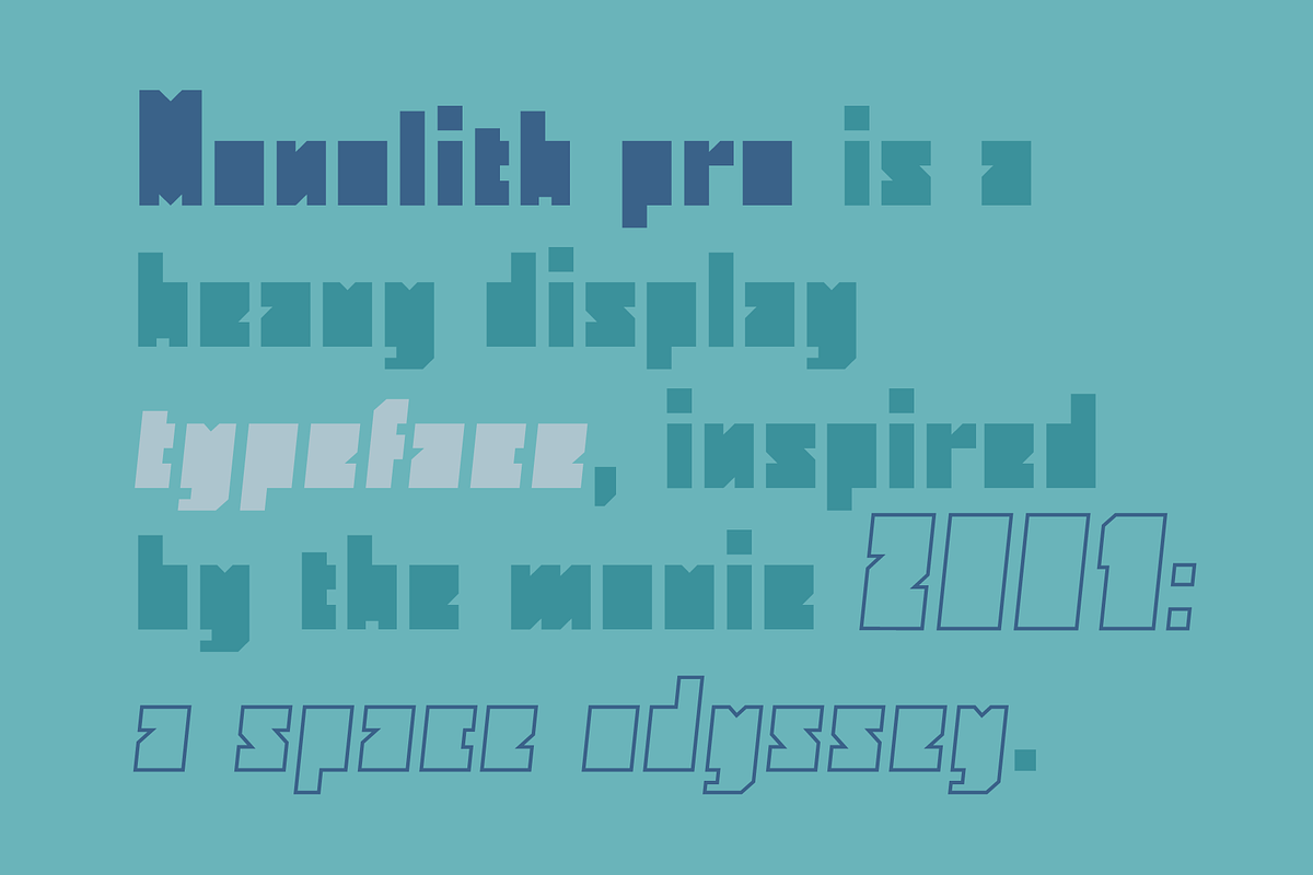 Monolith Pro - Strong Blocky Font, a Font by Gravitype (Photo 4 of 11)