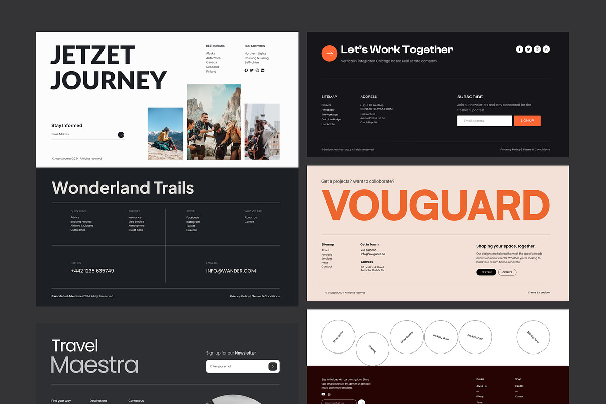 50 Footer Design, a Websites & App Template by Brickclay (Photo 7 of 8)