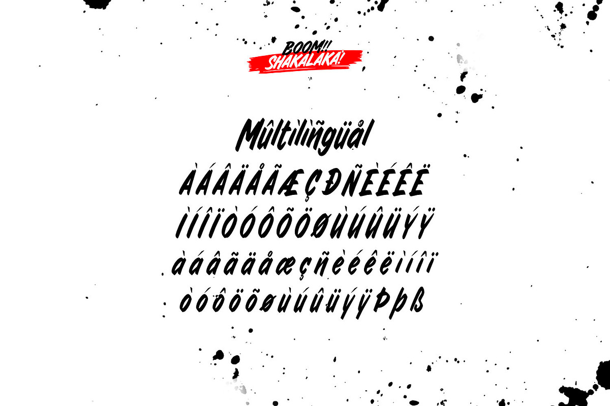 Boom Shakalaka - Brush Type, a Font by ikiiko (Photo 7 of 7)