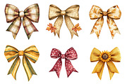 Preppy Fall Bow Clipart PNG, a Seasonal Illustration by designcity5 (Thumbnail 5 of 5)