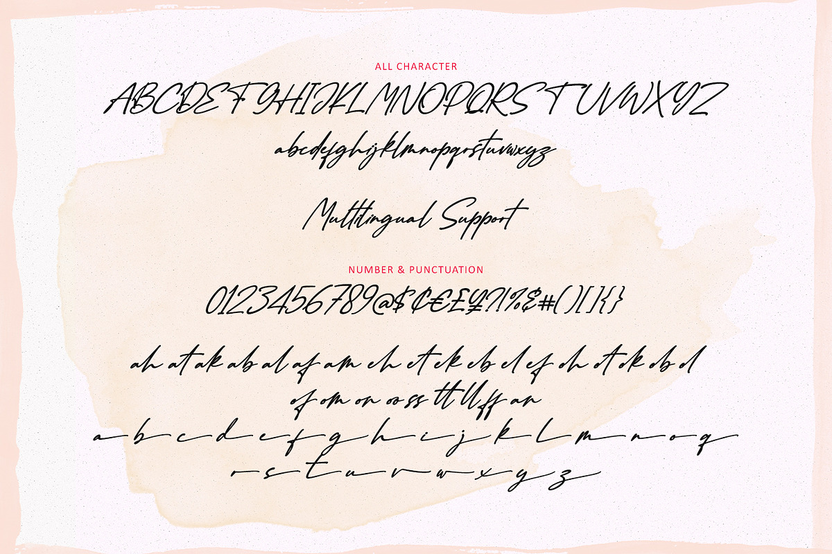 Pamohy Collection – A Chic & Feminin, a Handwritten Font by Black Junst (Photo 6 of 7)