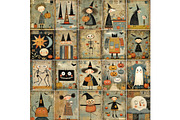 Halloween Ephemera Vintage Autumn, a Seasonal Illustration by Nicole Branger Art (Thumbnail 8 of 12)