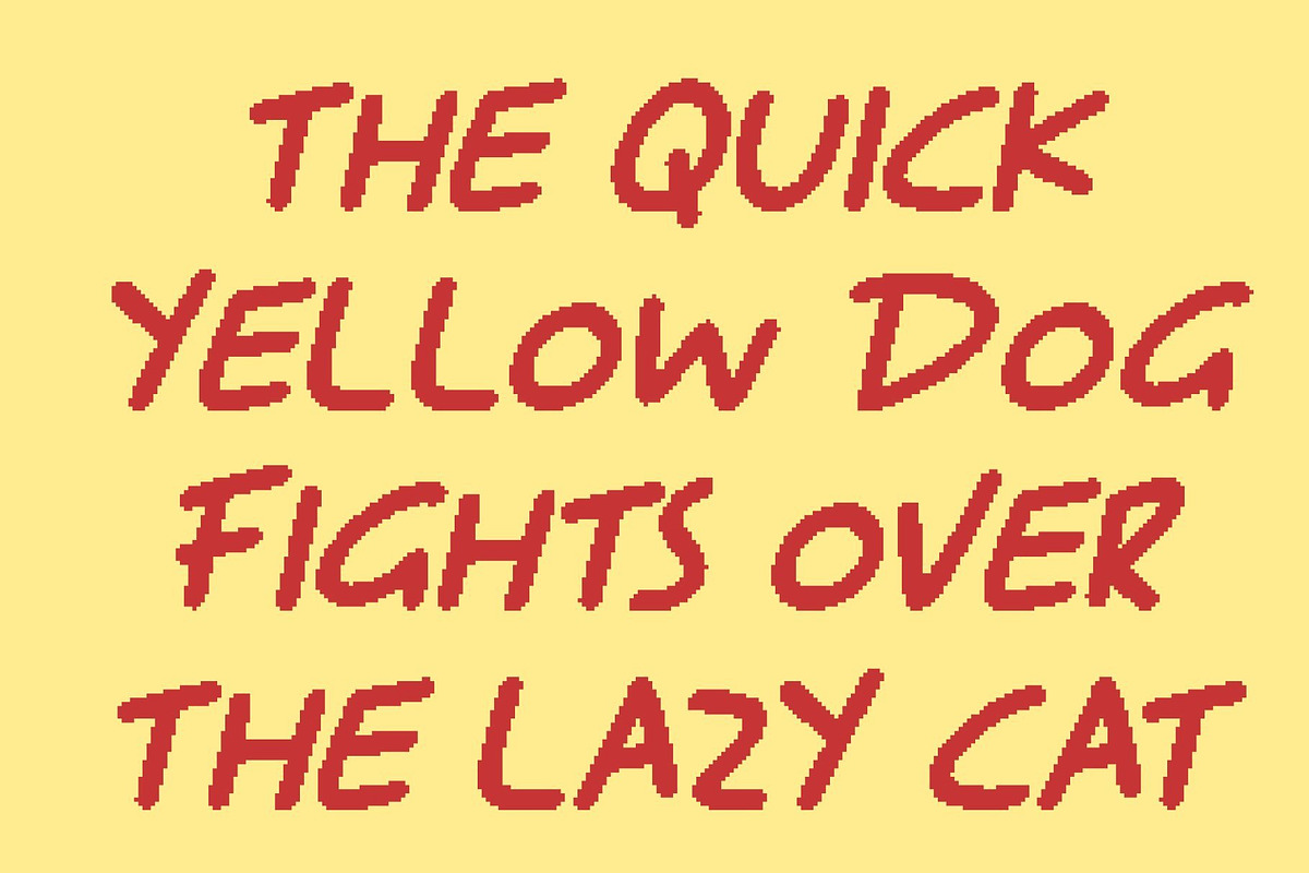 CS Gracila Pixel, a Handwritten Font by Craft Supply Co. (Photo 7 of 8)