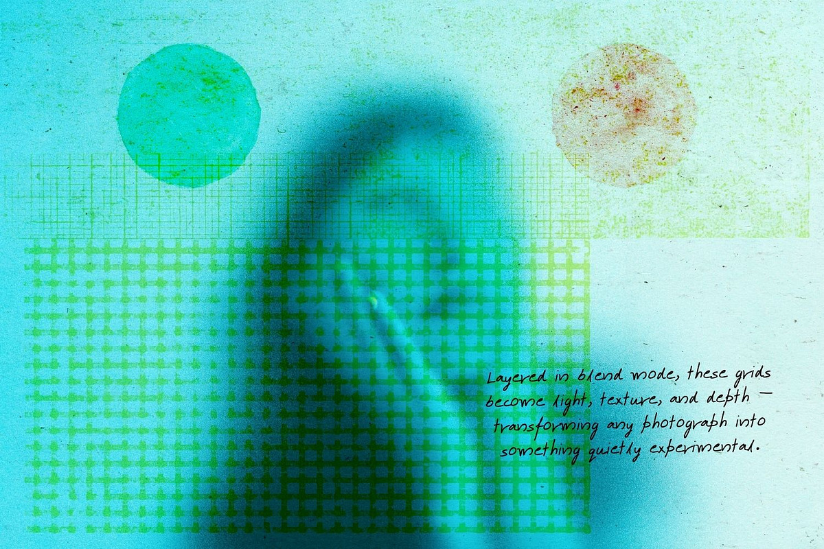 Vintage Graph Paper Abstracts, a Background Graphic by Natali Batu (Photo 6 of 13)
