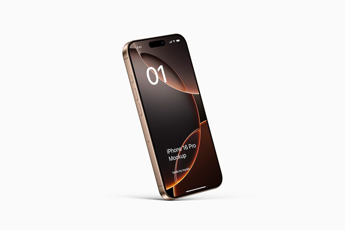 iPhone 16 Pro - 24 Mockups Scenes, an iPhone Mockup by Asylab (Photo 44 of 58)