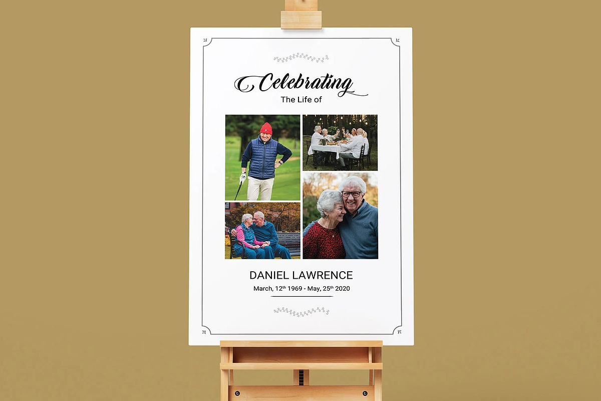 Funeral Welcome Sign, a Flyer Template by retrographix (Photo 3 of 4)