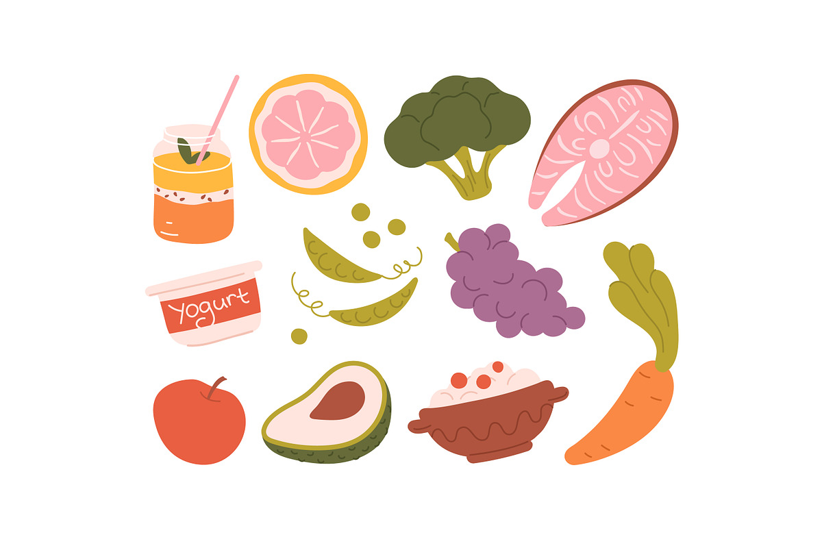 Healthy and unhealthy food, a Food Illustration by Good Studio (Photo 3 of 3)