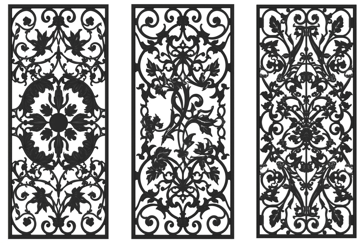 Floral Ornament Silhouette Panels, an Illustration by Designer_Momina (Photo 14 of 20)