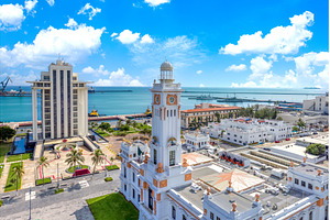 Mexico, Panoramic view of Veracruz