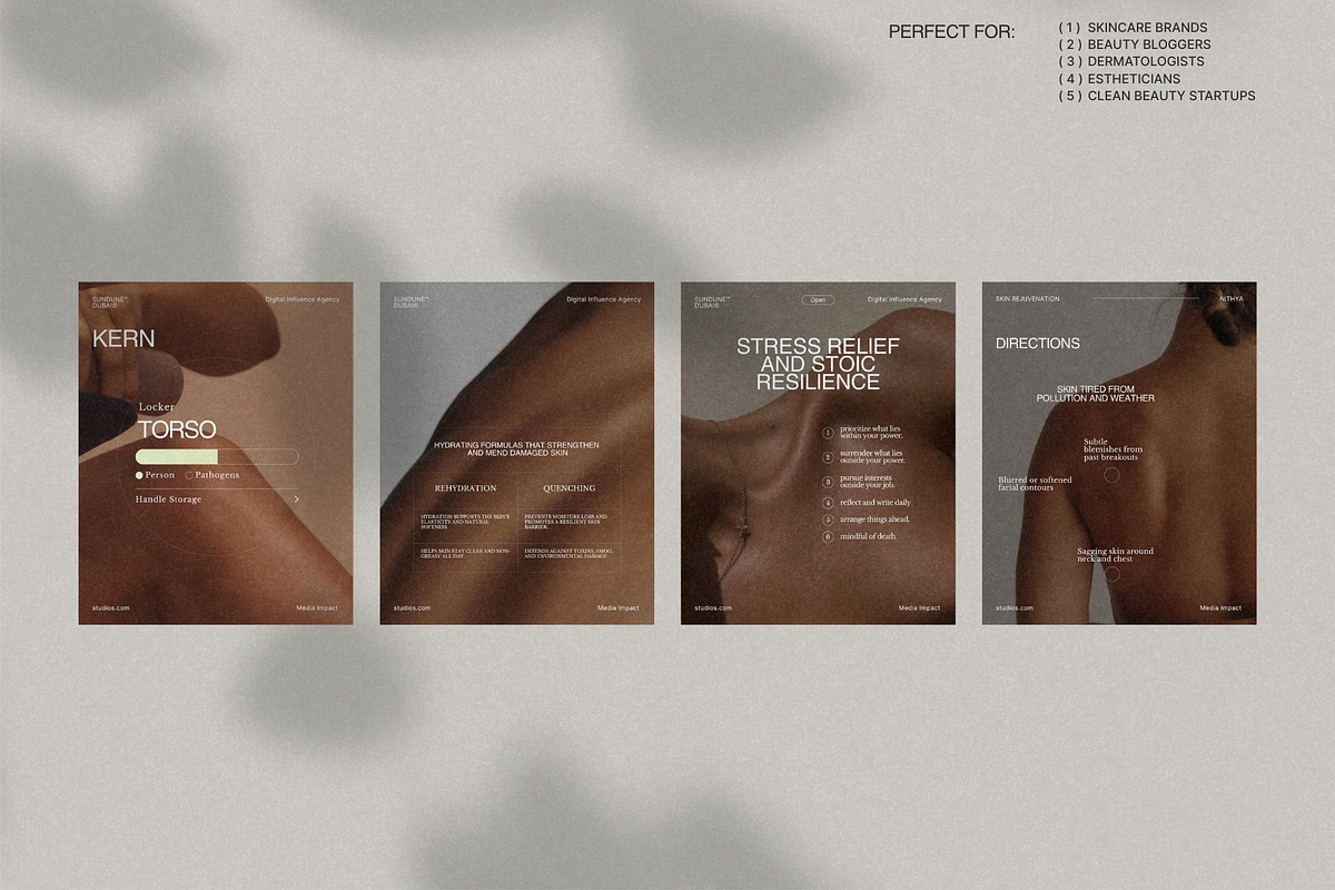 Intentional Skincare Post Design preview 2