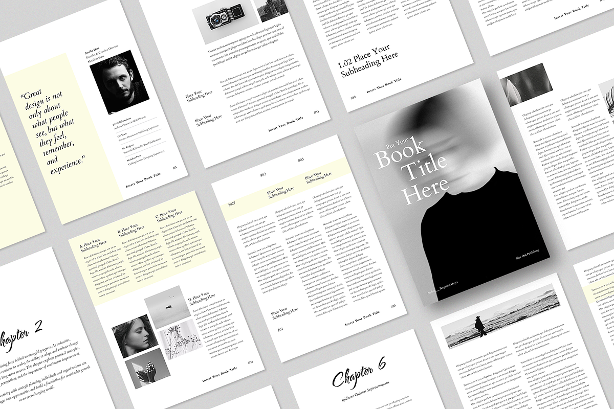 Book Title Layout Design Template, a Brochure Template by ArtisticLand (Photo 2 of 17)