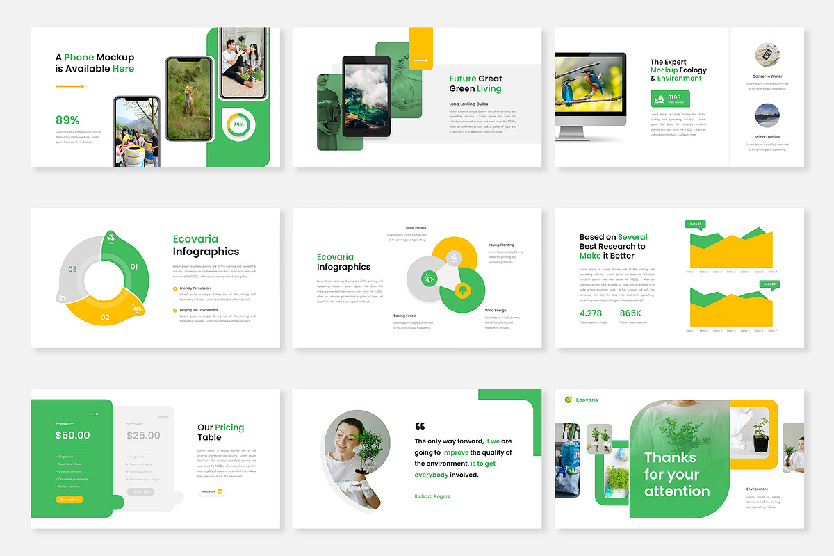 Ecovaria-Ecology PowerPoint Template, a Presentation Template by Premast (Photo 5 of 5)