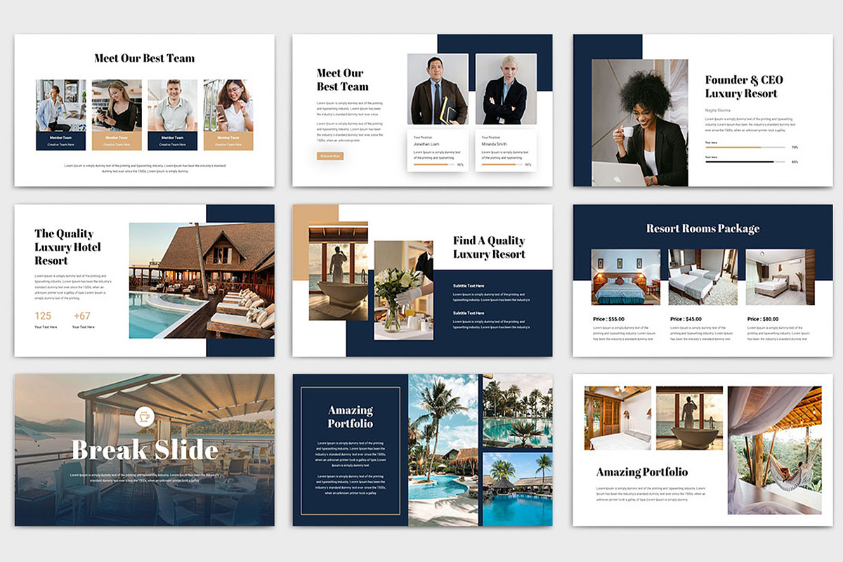 Resort Presentation Template, a Presentation Template by TypeMakers