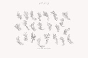 Line Art & Watercolour Greenery, an Illustration by January Bloom (Thumbnail 16 of 22)