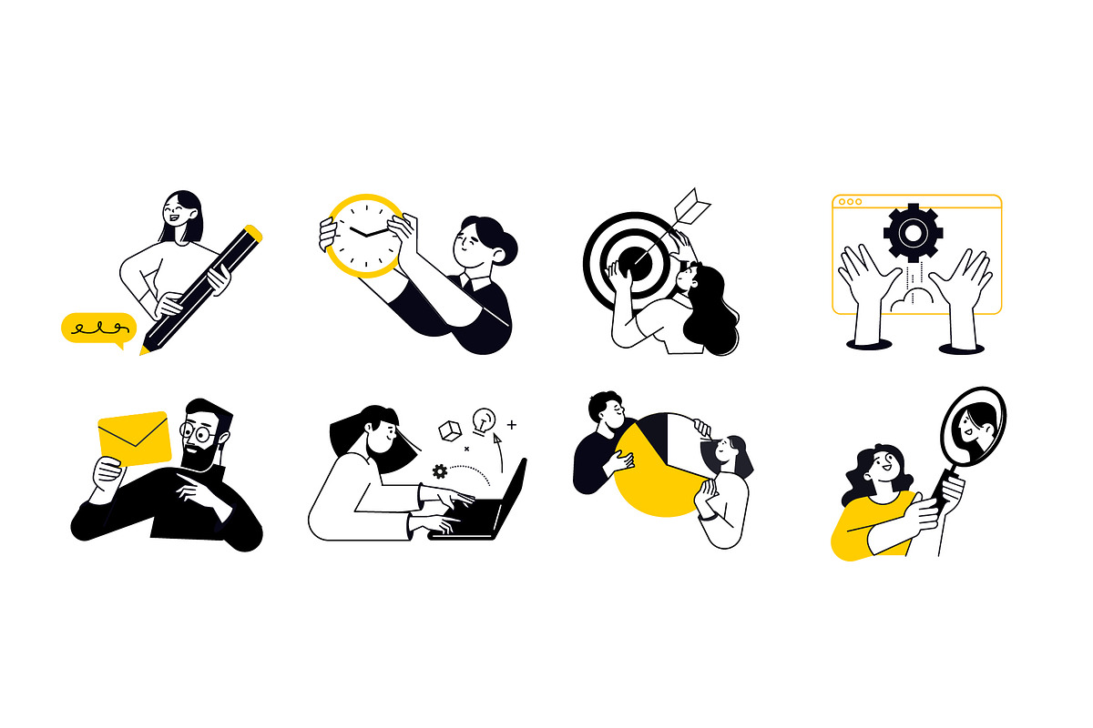 People and work, a Person Illustration by PureSolution (Photo 5 of 6)