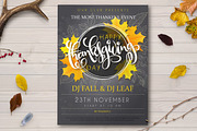Thanksgiving posters with lettering, a Flyer Template by catary art (Thumbnail 4 of 4)