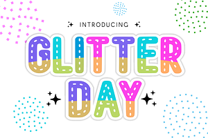 Glitter Day - Kids Font Types, a Font by KiddoGlyphs Studio