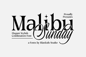 Malibu Sunday - Elegant Stylish font, a Serif Font by Blankids Studio