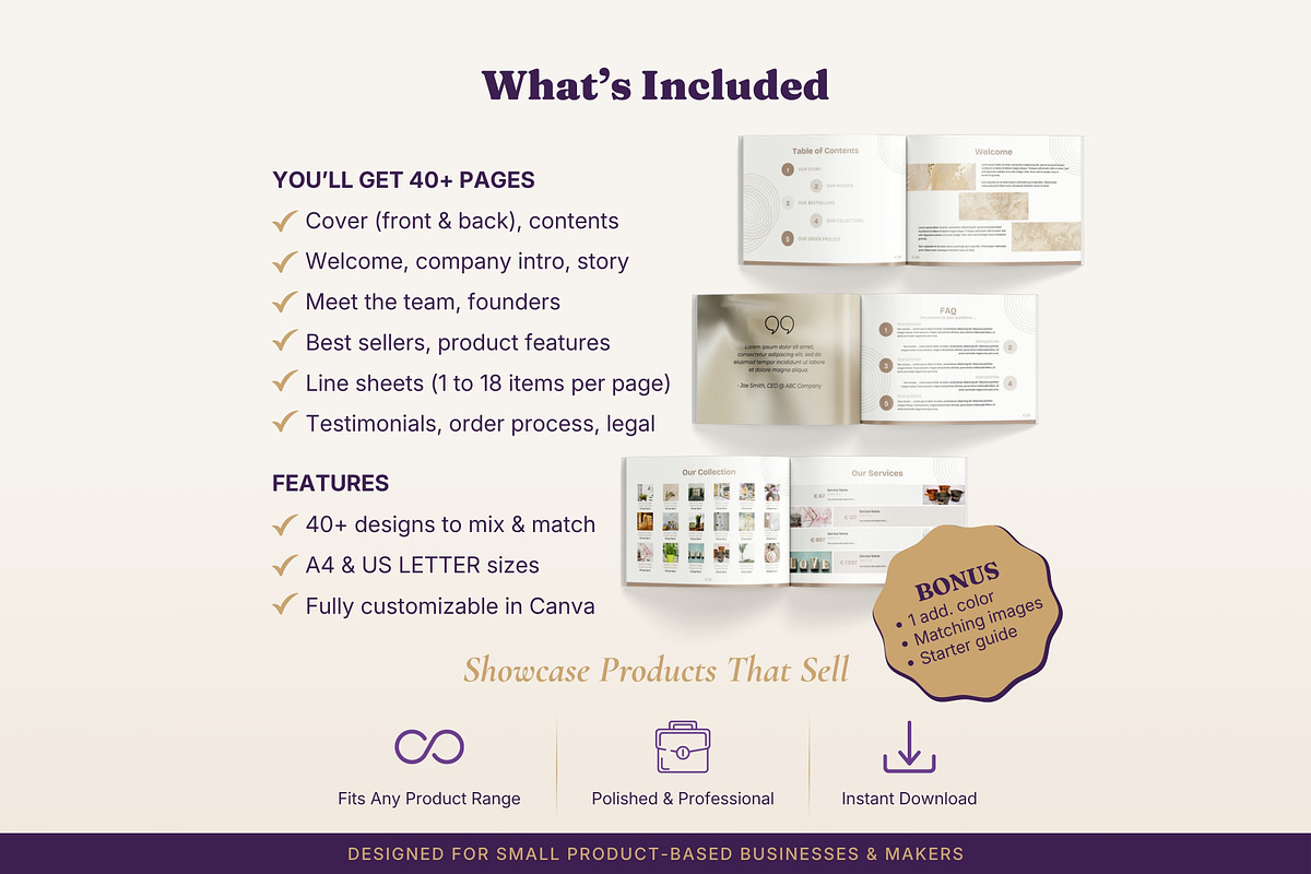 Landscape Product Catalog Line Sheet, a Magazine Template by B2 Studio (Photo 2 of 18)