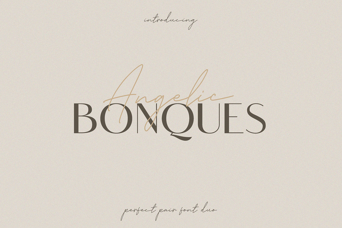 Angelic Bonques - Font Duo