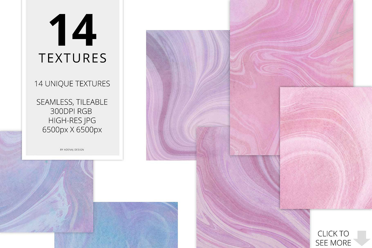14 Pink Purple Marbling Textures, a Texture Graphic by AdenaJ (Photo 2 of 17)