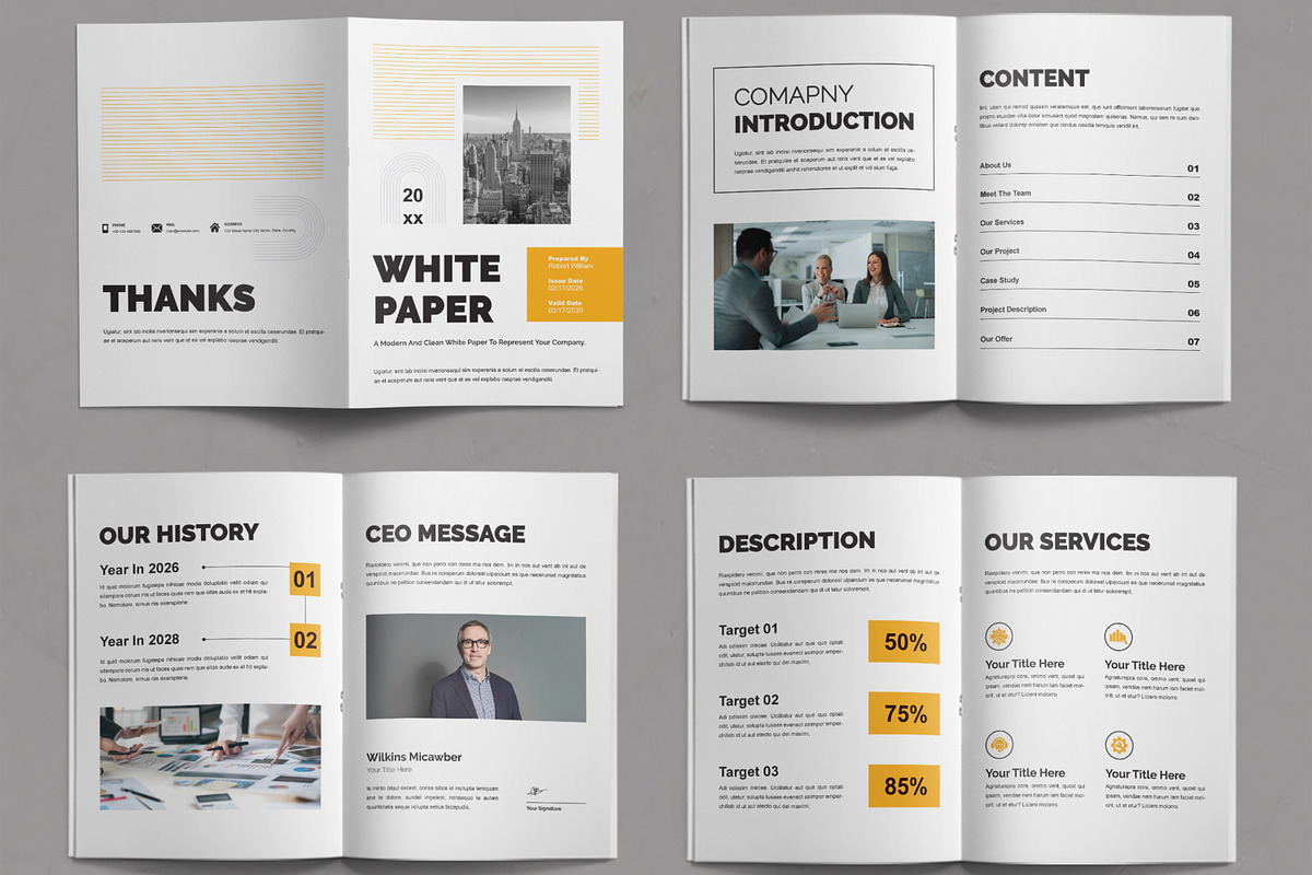 White Paper Design, a Brochure Template by ContestDesign (Photo 2 of 3)