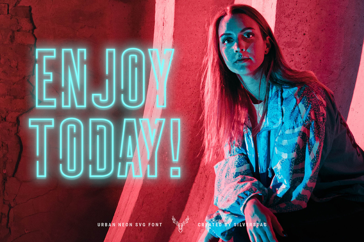 7EVEN SVG - Urban Neon Font Pack, a Sans Serif Font by SilverStag Type Foundry (Photo 13 of 15)