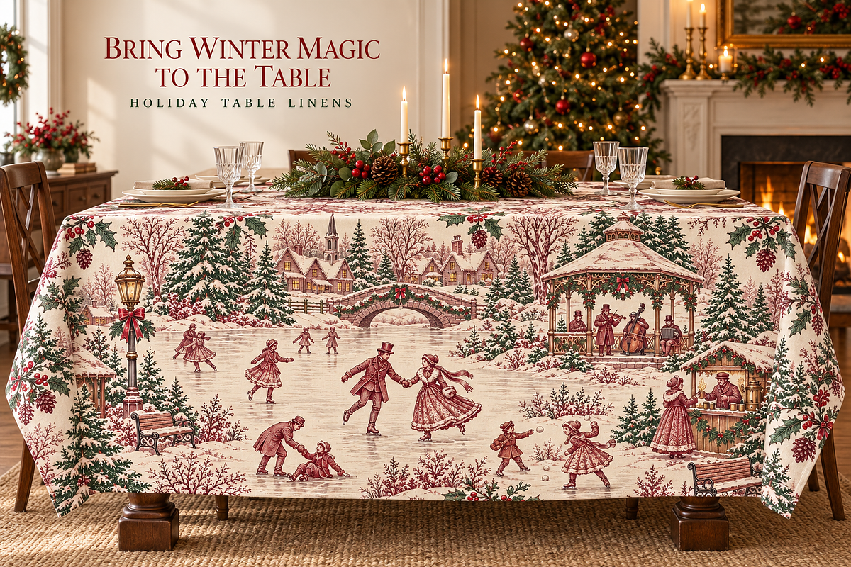 Winter Skating Festival Toile Design, a Pattern Graphic by Olya Creative (Photo 8 of 10)