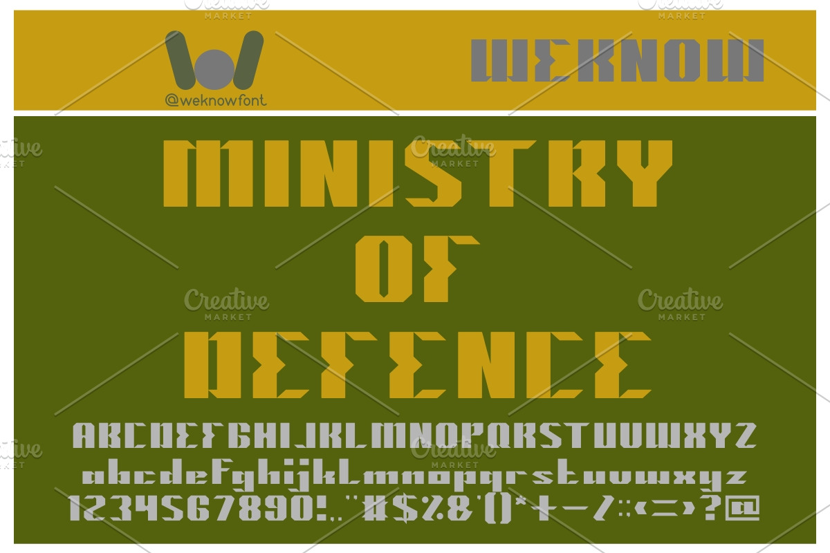 machine gun font