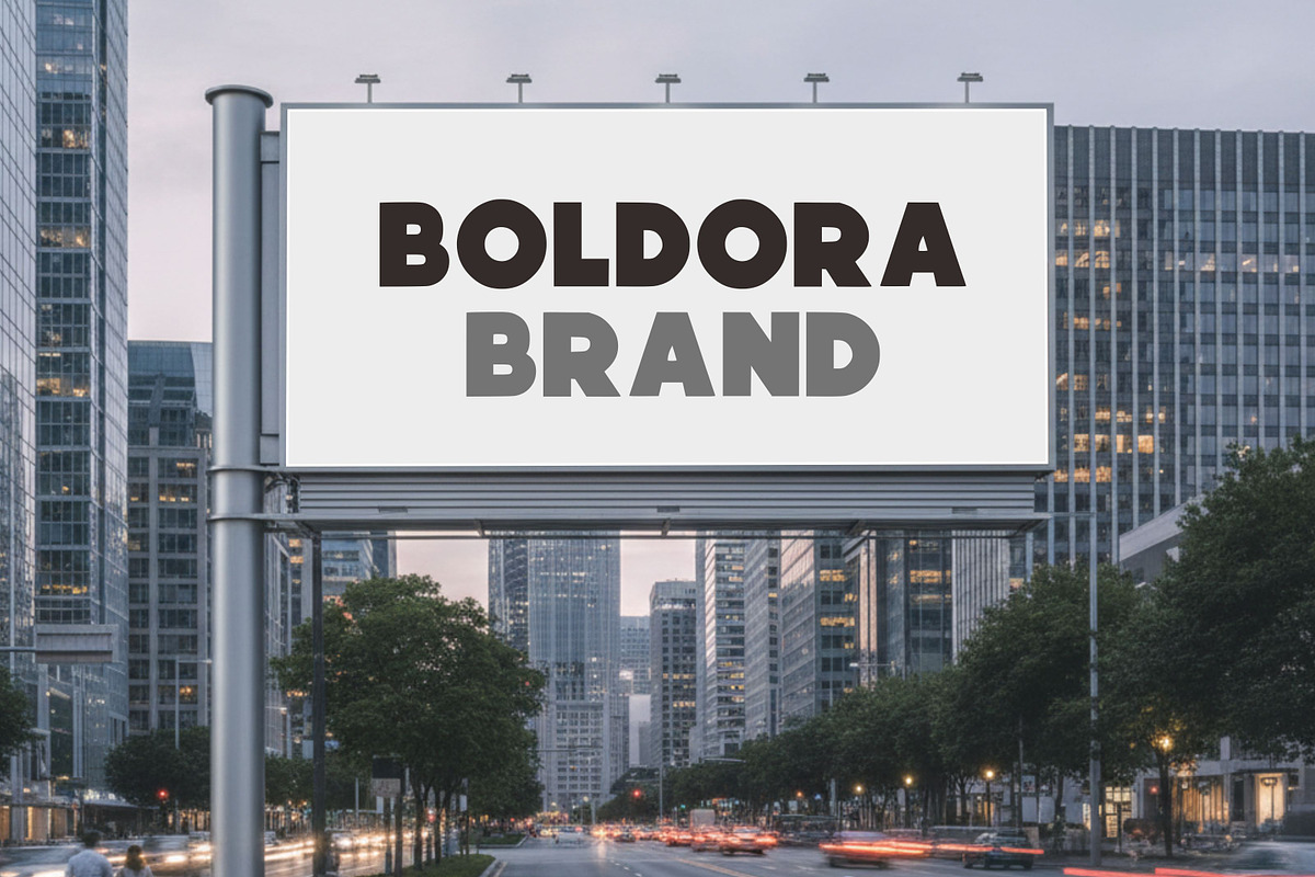 Boldora – Clean Bold Display Font, a Sans Serif Font by Limited.studio (Photo 6 of 7)
