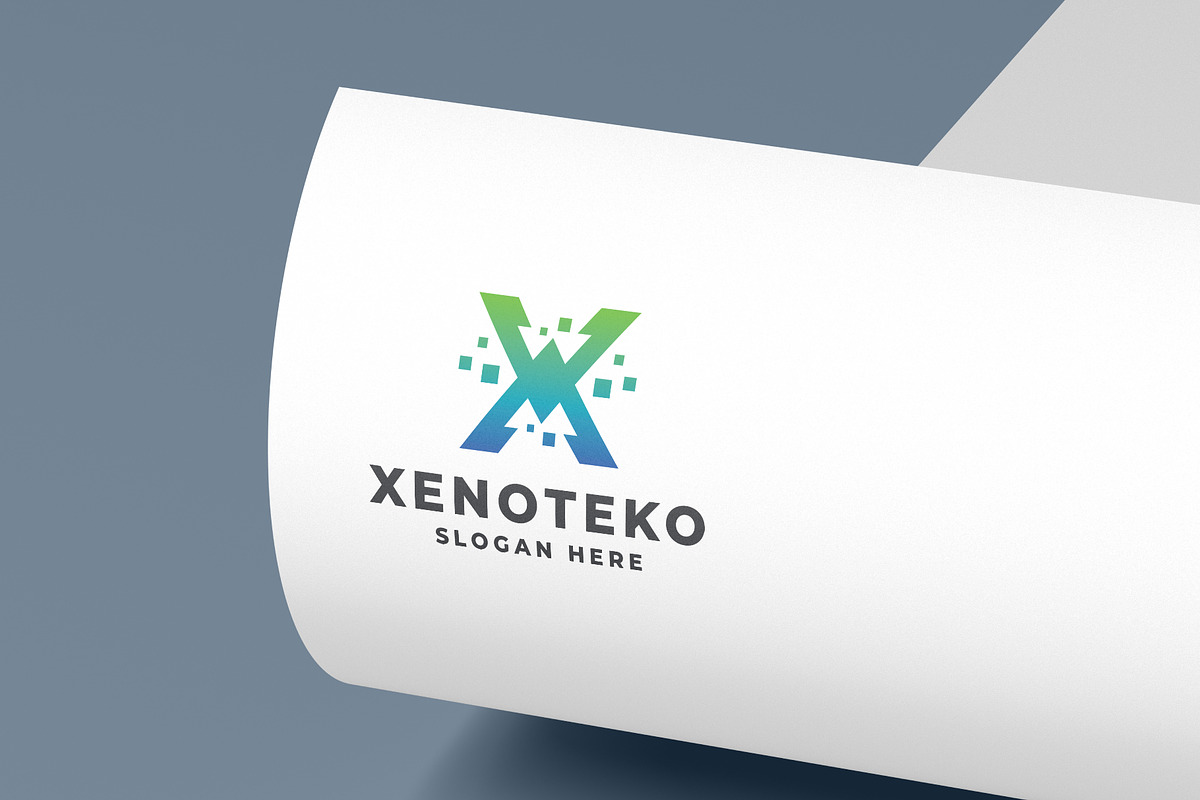 Digital Technology Letter X Logo, a Branding & Logo Template by Design_Planet (Photo 3 of 3)