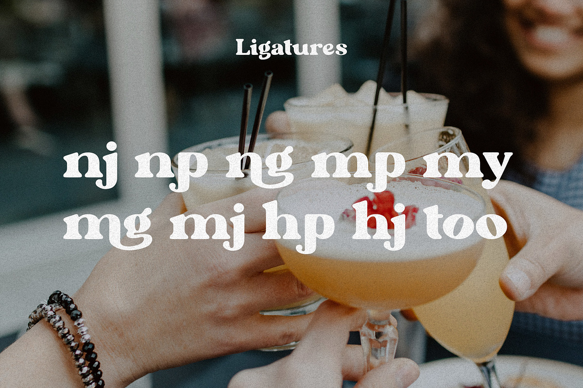 Mimosa - Modern Retro Typeface, a Sans Serif Font by HipFonts (Photo 6 of 7)