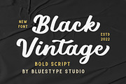 Black Vintage - Bold Script, a Script Font by Bluestype Studio (Thumbnail 1 of 8)