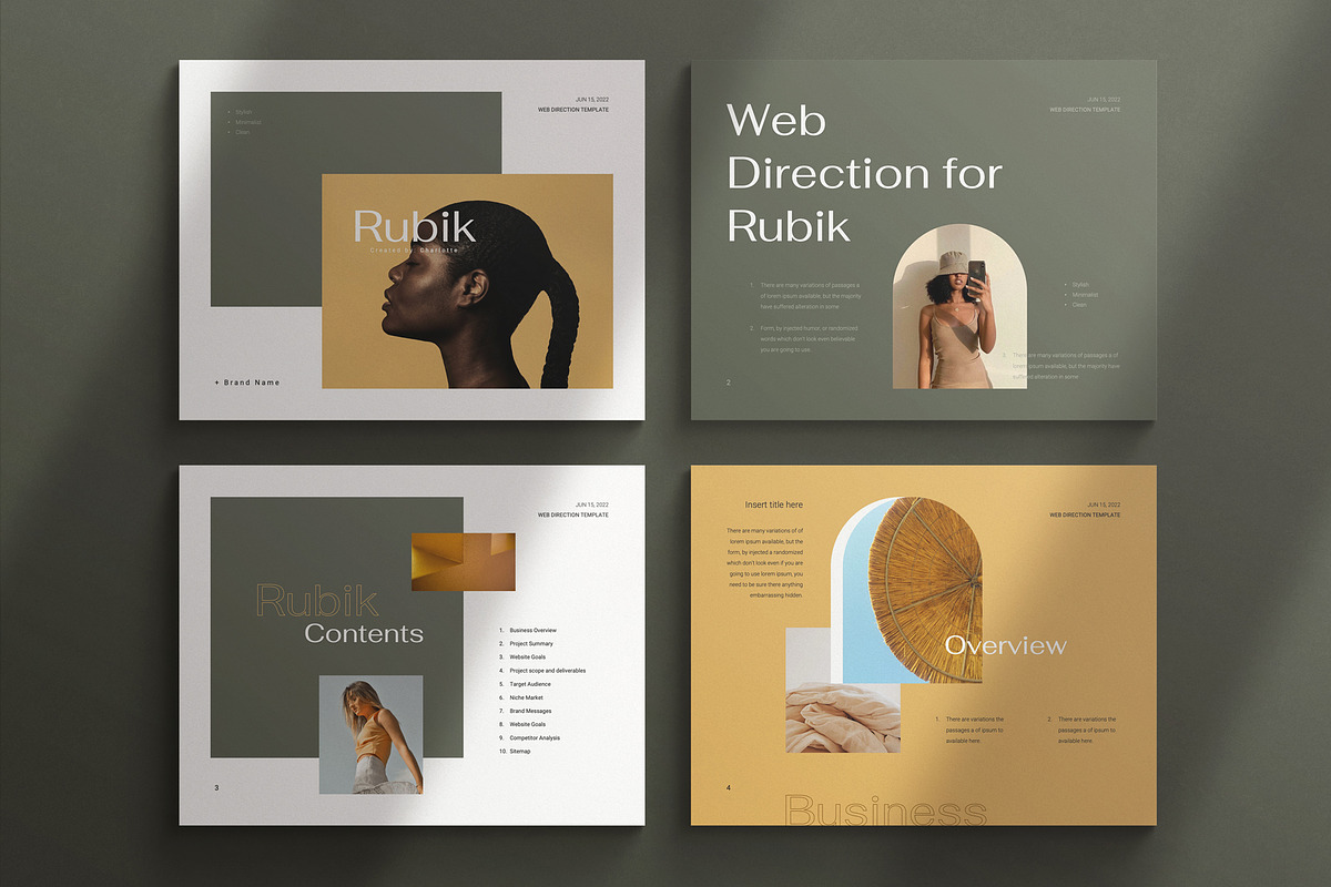 Rubik / Web Direction Template, a Presentation Template by TemplatesForest