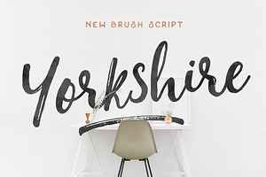 Yorkshire - Brush Script, a Script Font by Hustle Supply Co.