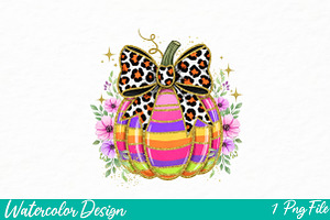 Halloween Png, Cute Pumpkin Png, an Illustration by Watercolor design