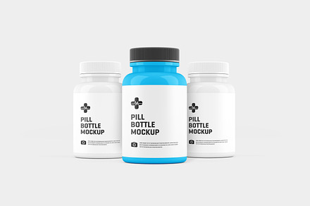 Pill Bottle Mockup, a Cups & Container Mockup by Toasin Studio