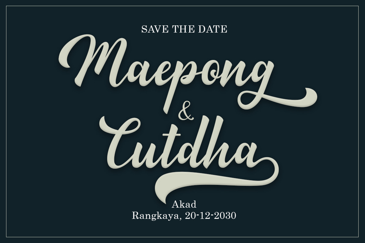Minthas, a Script Font by Amarlettering (Photo 3 of 7)