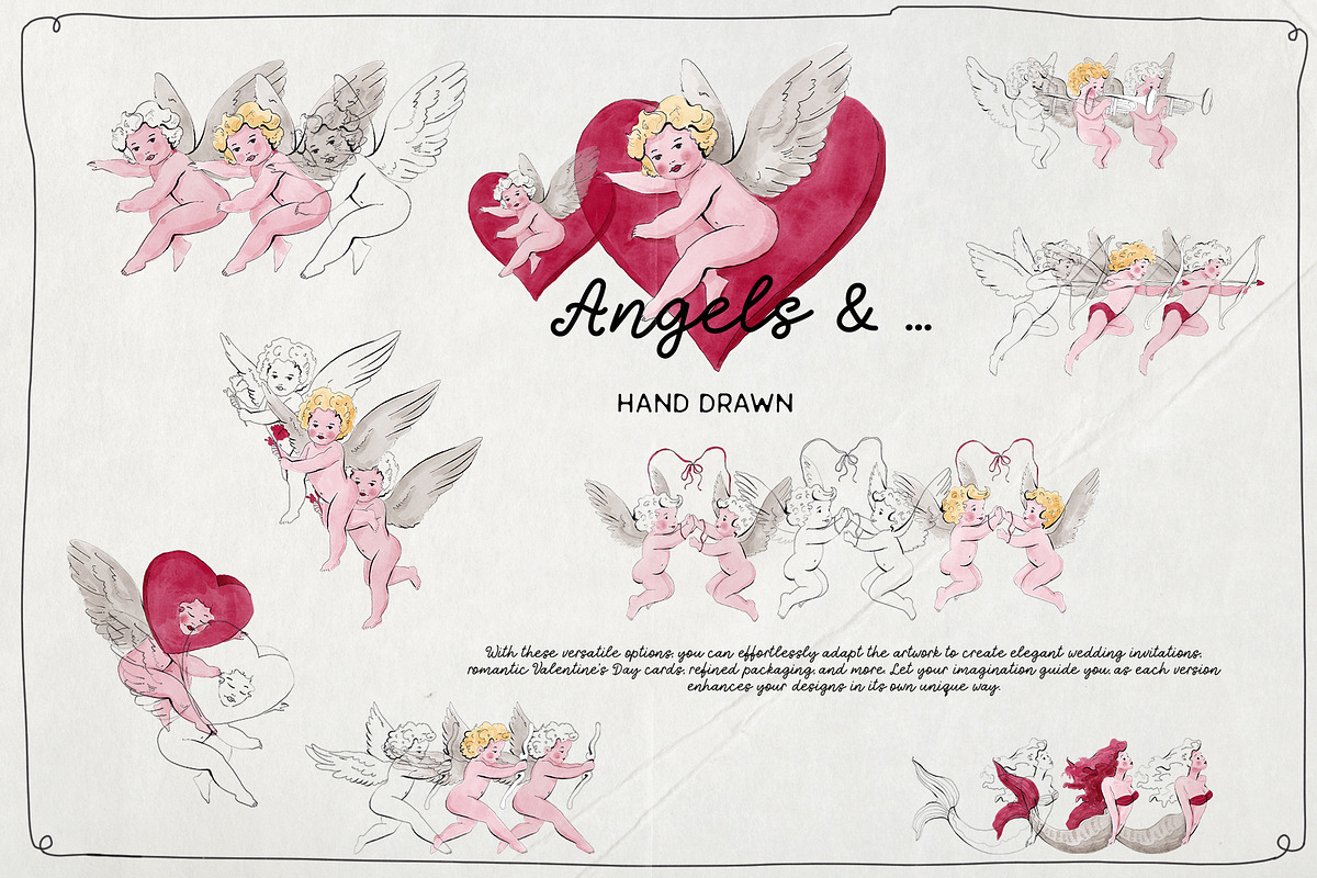 L’Amour en Fleur - Line Art Pack, an Object Graphic by Purple (Photo 3 of 10)