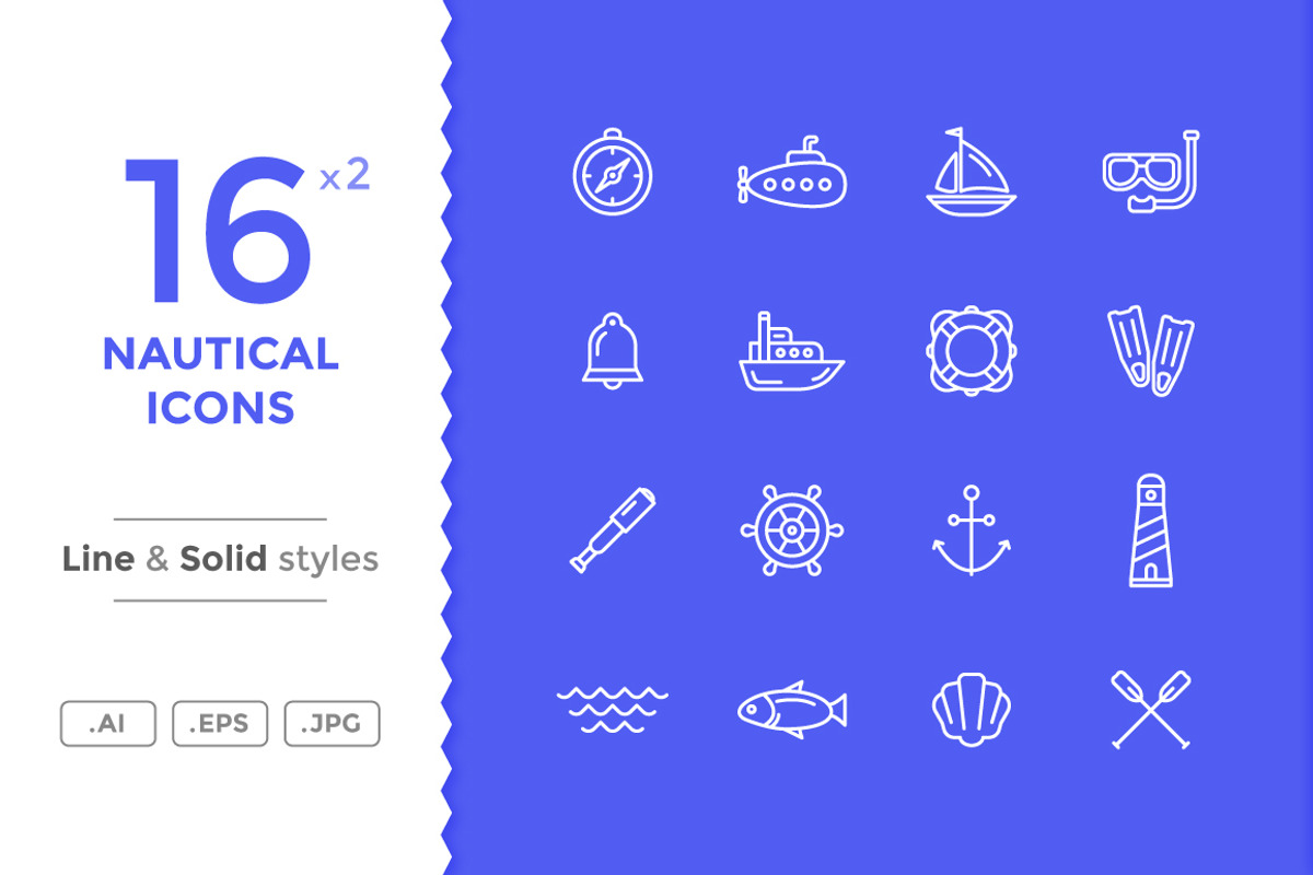 Nautical and Sea Icons, a Solid Icon by filborg (Photo 1 of 2)